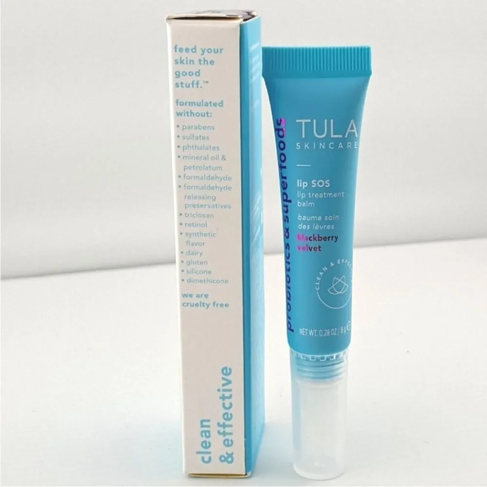 Tula Lip S.O.S Treatment Balm 💗 NEW 💗Blackberry Velvet 💗 Full Size
